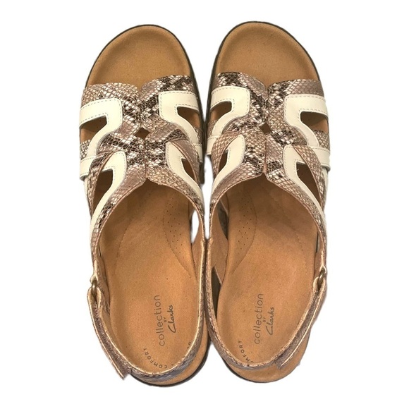 Clarks collection strappy sandals - merliah lilac size 8 - Picture 4 of 8